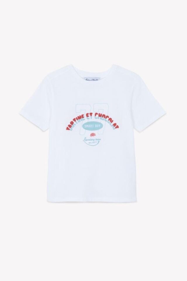 Kısa Kollu T-shirt Beyaz - 6Y