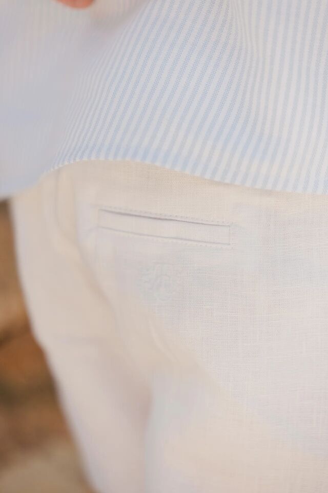 Keten Pantolon Blanc - 1Y