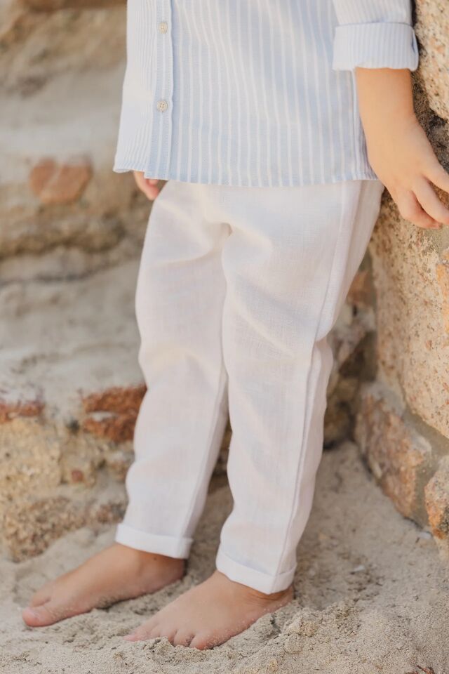 Keten Pantolon Blanc - 3Y