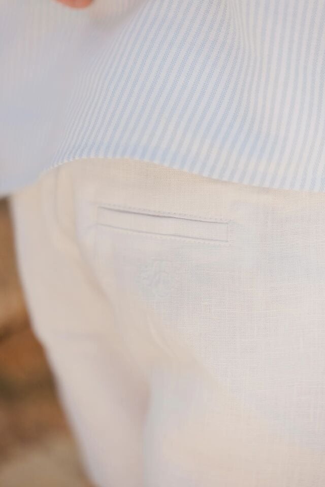 Keten Pantolon Blanc - 3Y