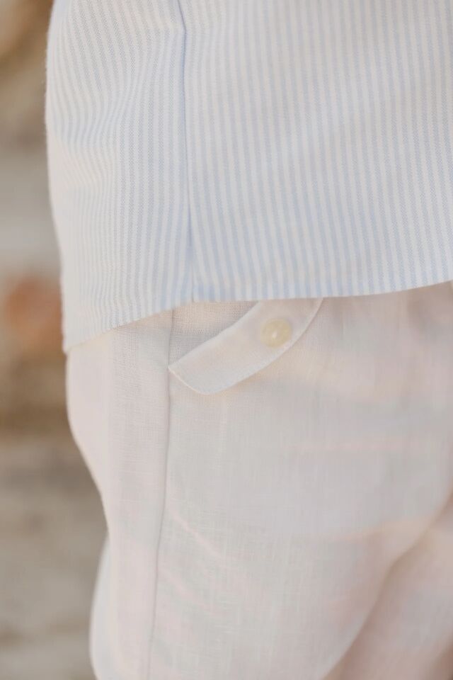 Keten Pantolon Blanc - 3Y