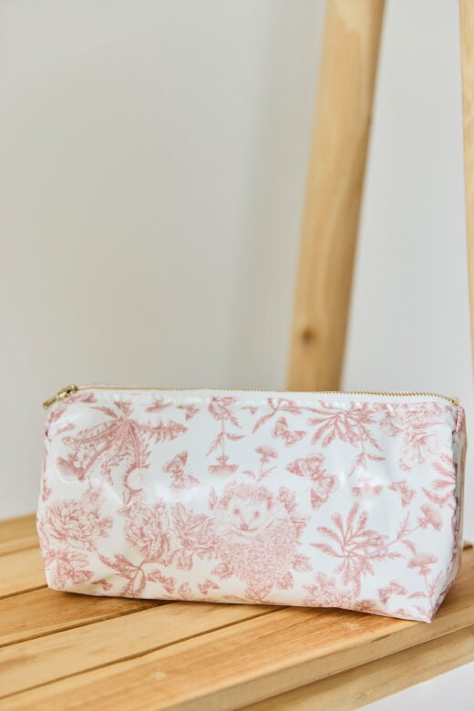 YENİ Tuvalet Çantası Toile de Jouy Pembe - TU