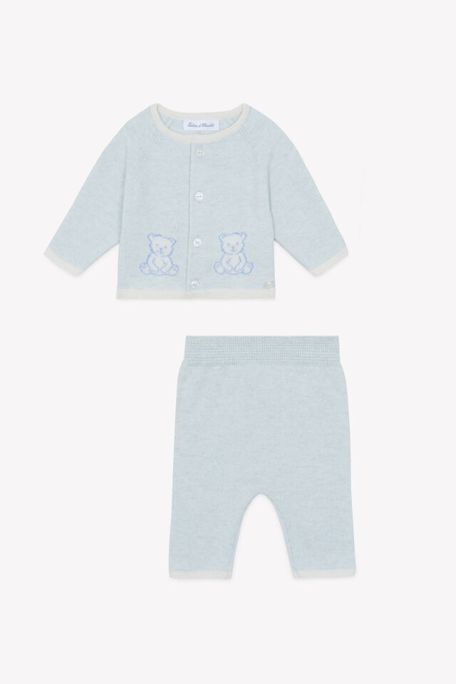 Hırka + Pantolon Soft Mavi - 6M