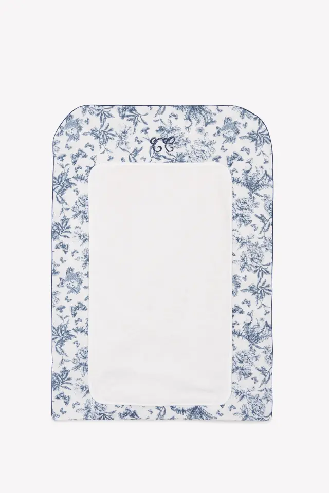Alt Değiştirme Kılıfı Toile de Jouy Lacivert - TU