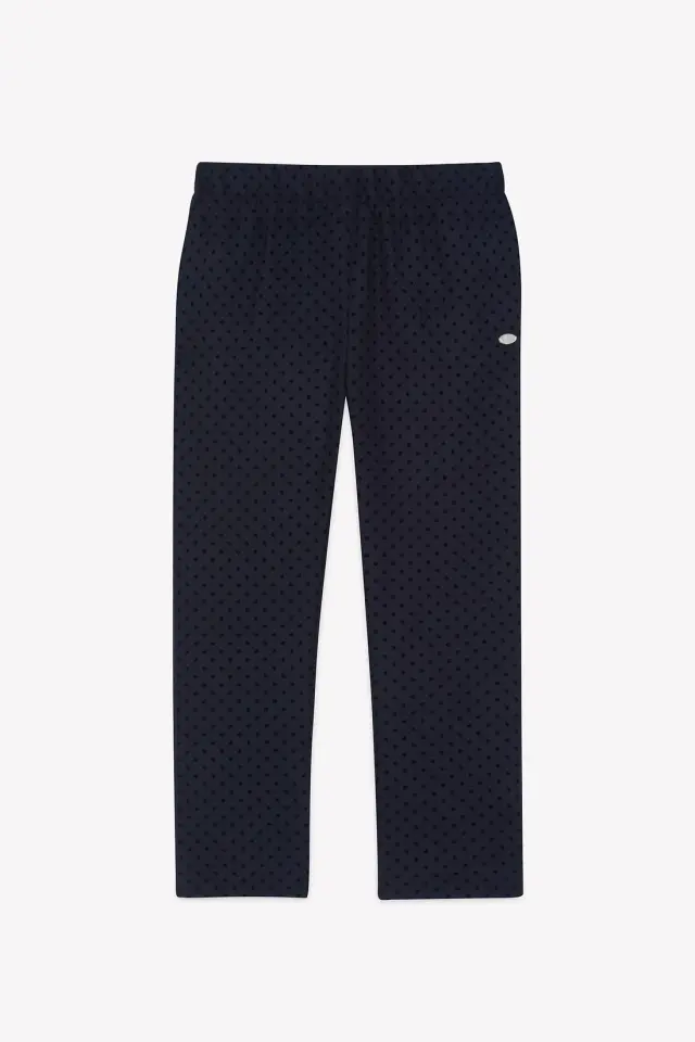 Puanlı Yün Pantolon Lacivert - 6Y