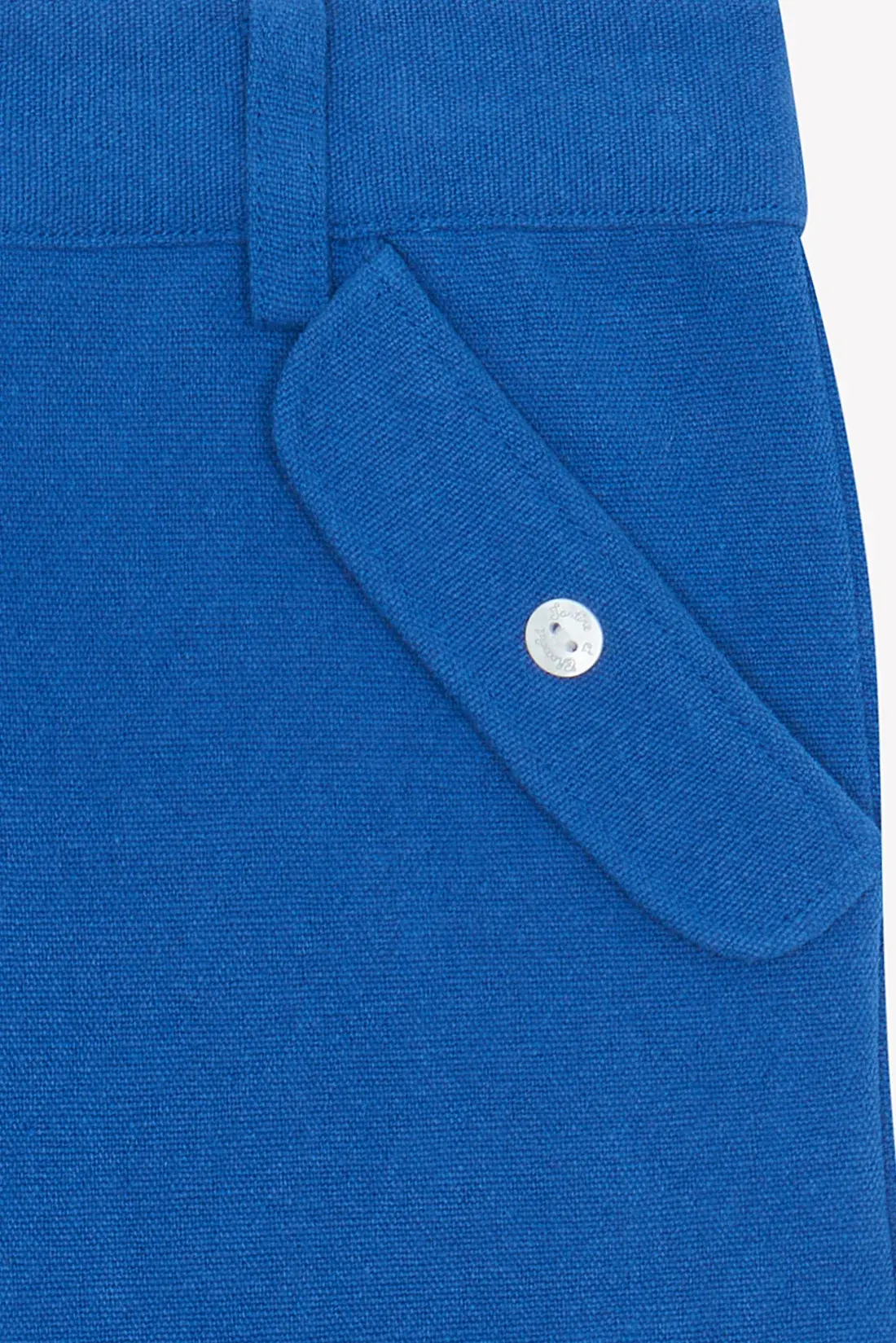 Düz Renk Pantolon Saks Mavi - 6Y