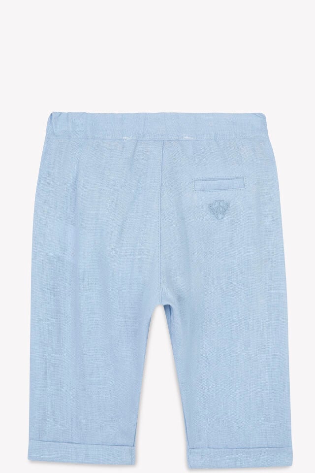 Keten Pantolon Mavi - 1Y