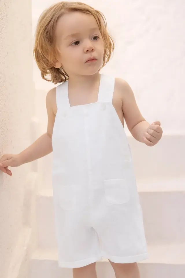 Ceremonie Keten Salopet Blanc - 18M