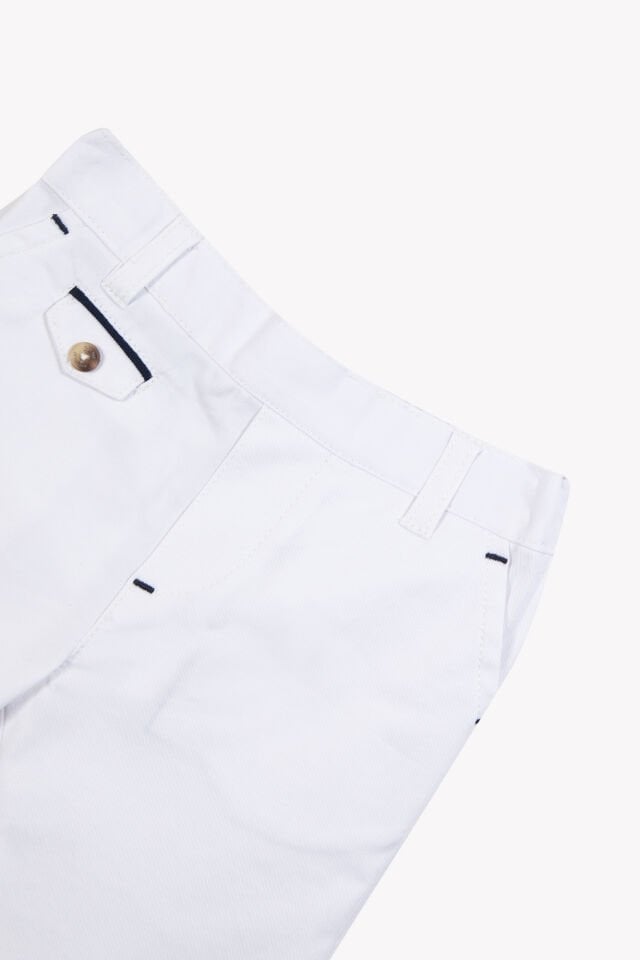 Beyaz Spor Coton Pantalon Blanc - Beyaz - 18M