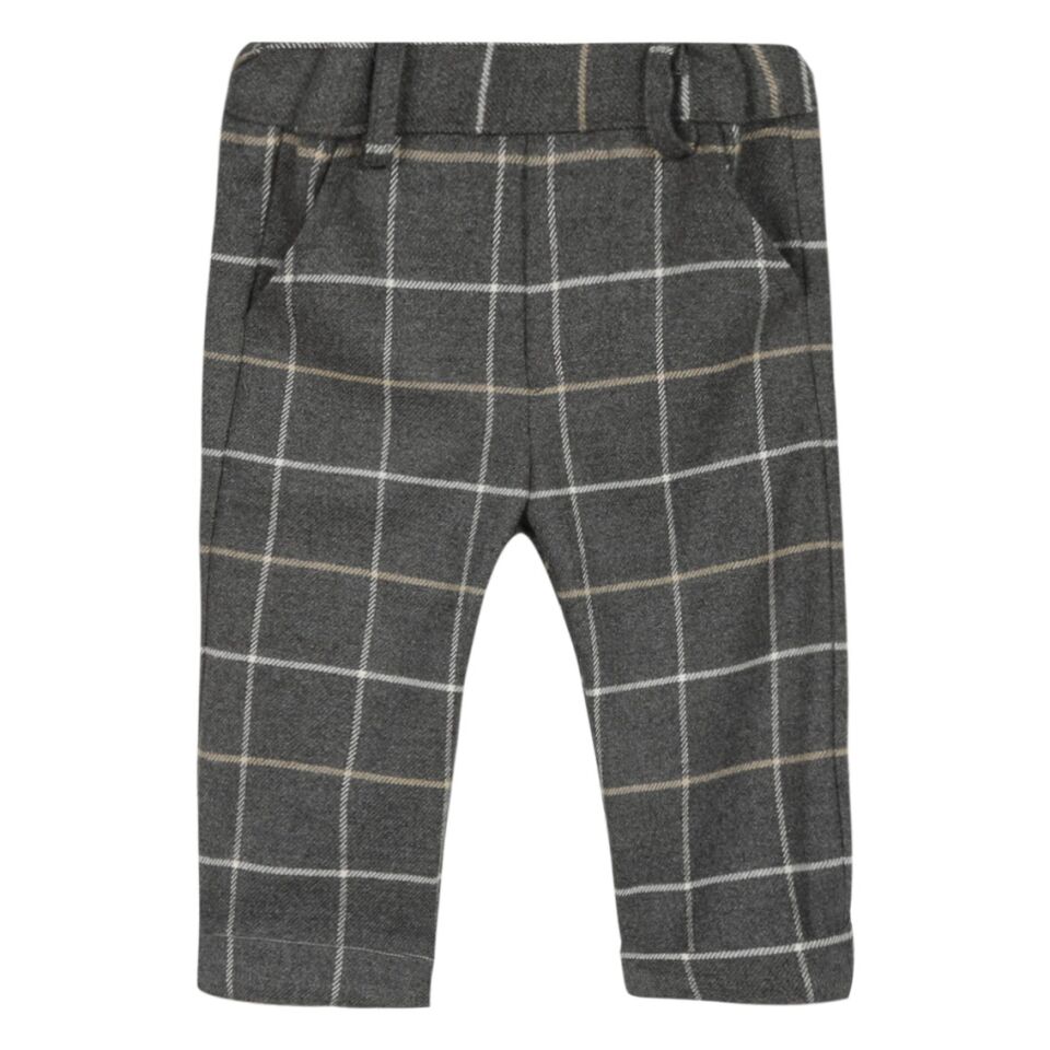 KARELİ PANTOLON Koyu gri - 3Y