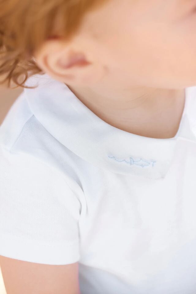 Yakası Nakışlı Body Aqua - 6M