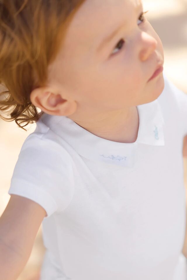 Yakası Nakışlı Body Aqua - 6M