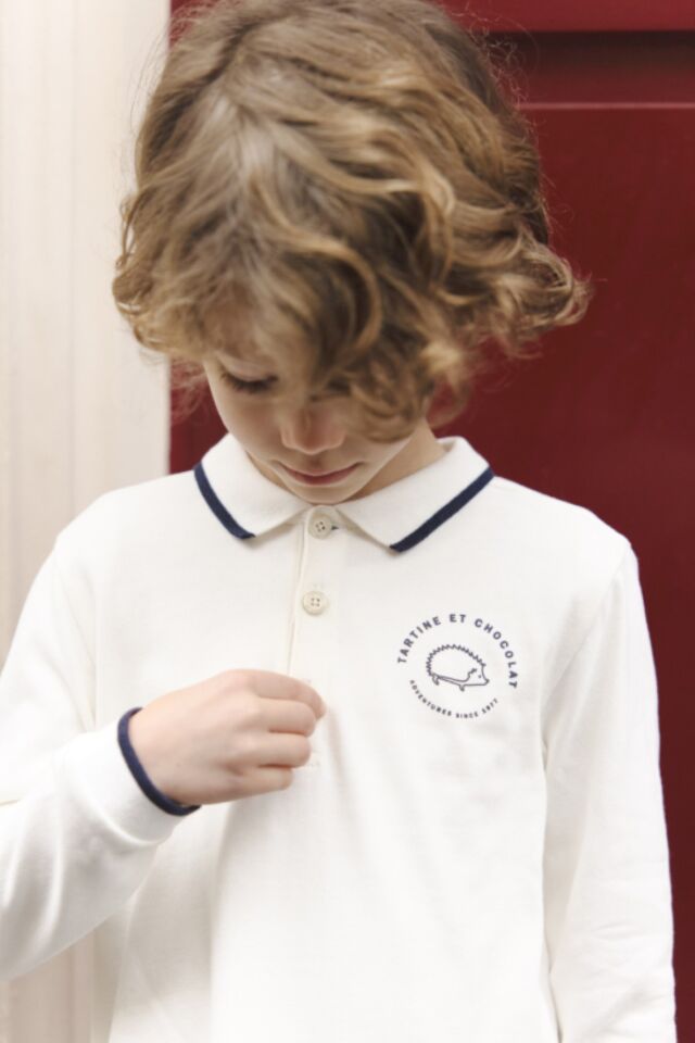 polo t-shirt Ekru - 8Y