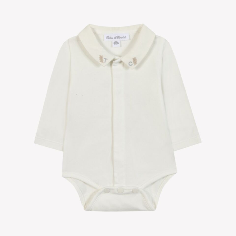 yakası nakışlı Body Açık gri melanj - 3M