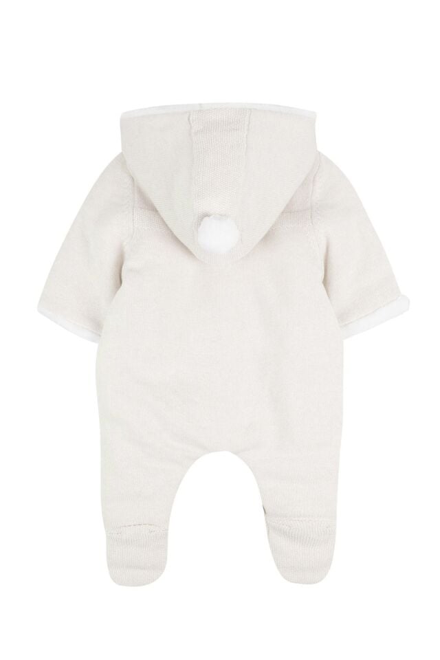 Muflonlu Triko Astronot Ekru - 6M