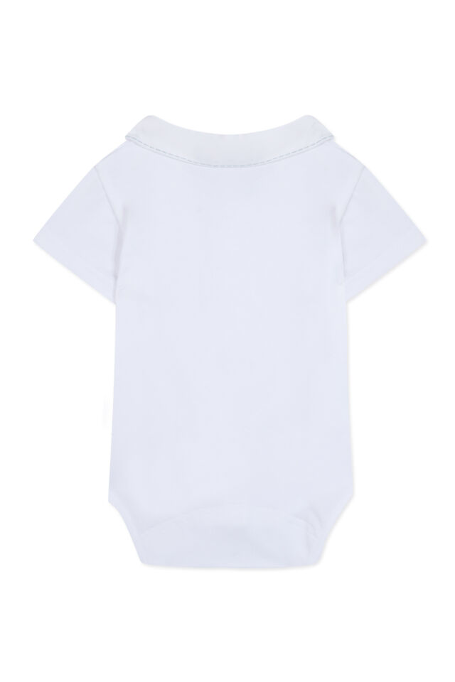 Yakası Nakışlı önden açılan Body Blanc - 9M