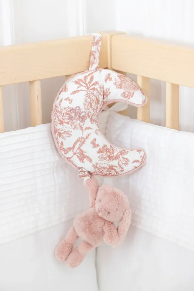 Toile de Jouy Müzikli Tavşan Rose thé - TU