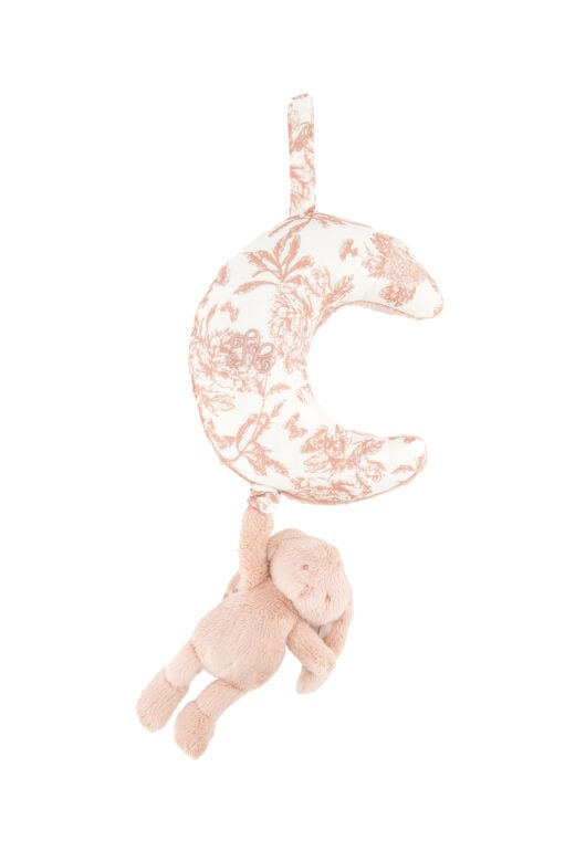 Toile de Jouy Müzikli Tavşan Rose thé - Pembe - Rose moyen - TU