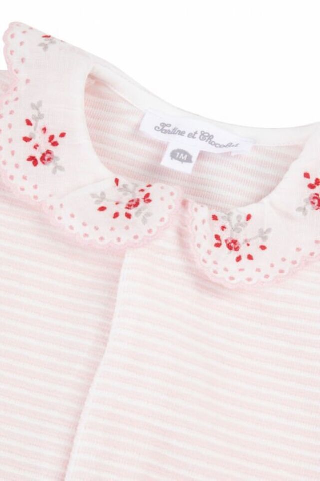 Kadife Önden Açılan Tulum Soft pembe - 1M