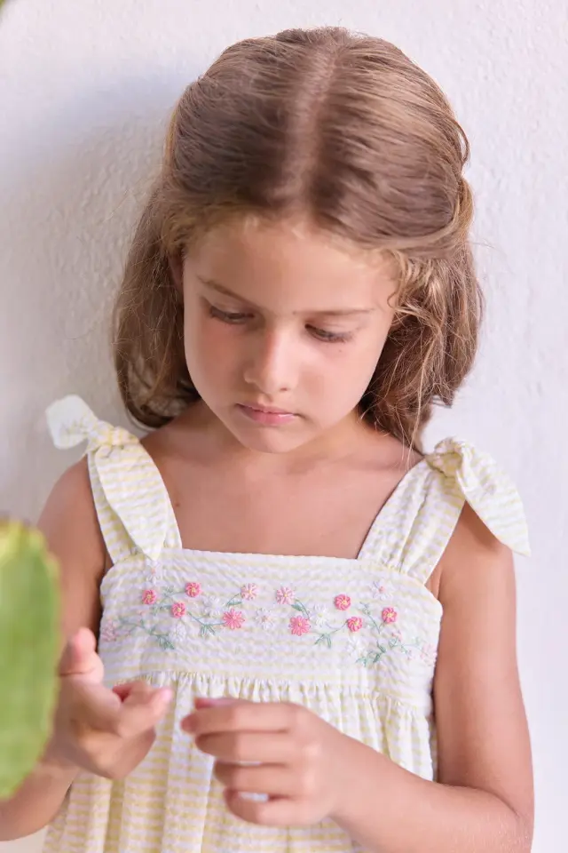 Askılı Uzun Elbise Citrus - 5Y