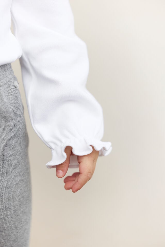Yakası Nakışlı Body Ekru - 18M