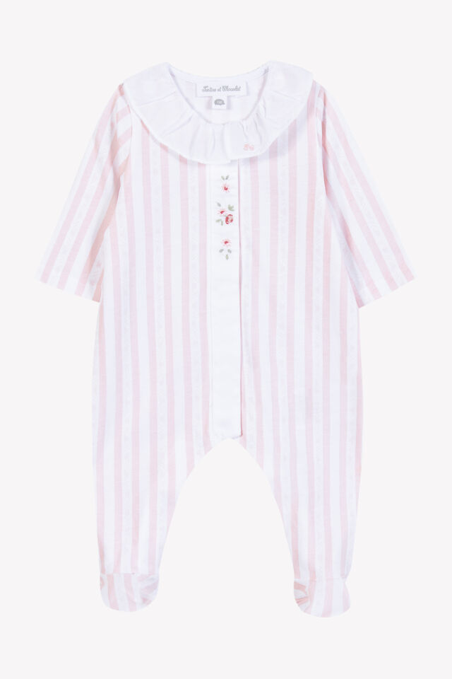 garda çizgili ince TULUM Rose pâle - 3M
