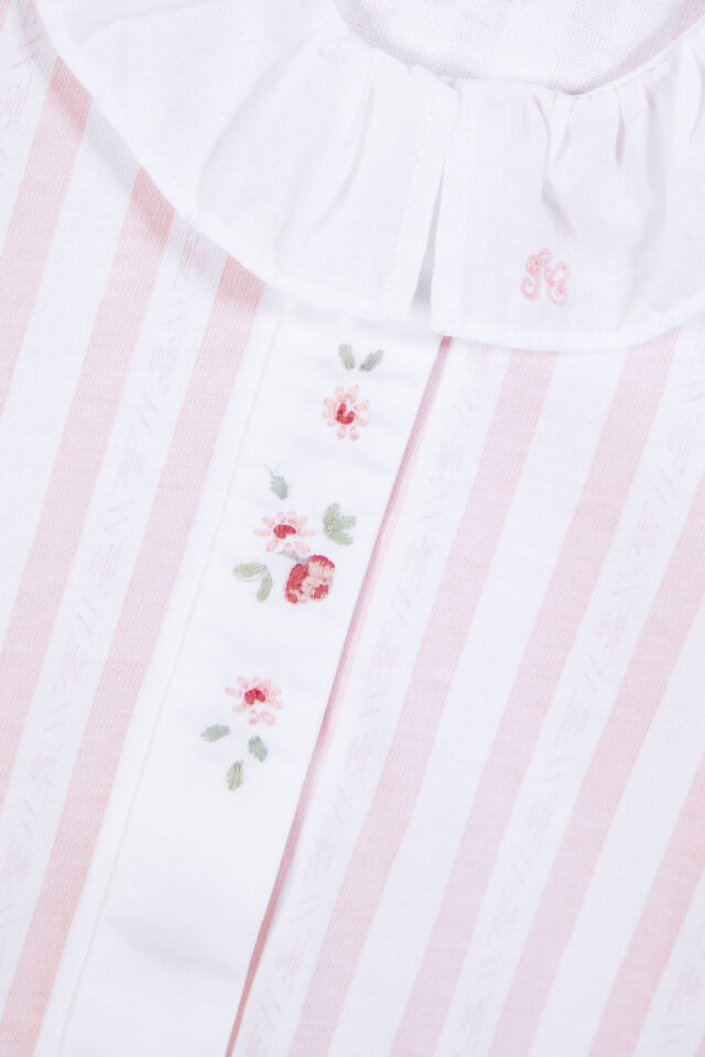 garda çizgili ince TULUM Rose pâle - 3M