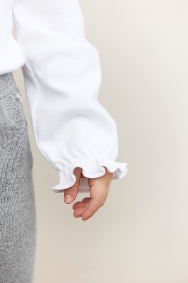 yakası nakışlı Body Ekru - 6M