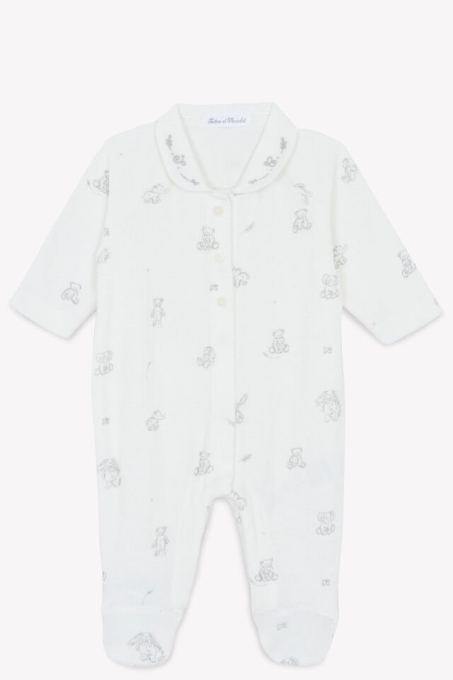 İnce Tulum Gris chiné clair - 6M