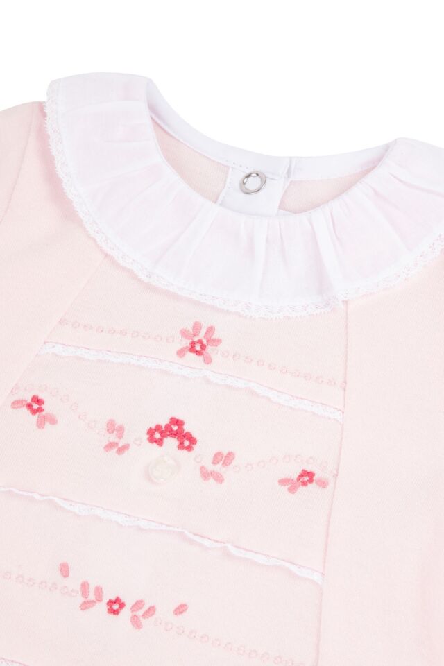İnce Arkadan Açılan Tulum Soft pembe - 1M