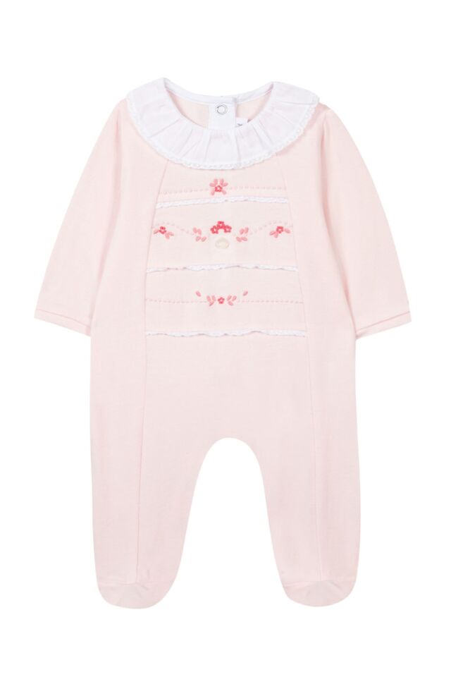 İnce Arkadan Açılan Tulum Soft pembe - 3M