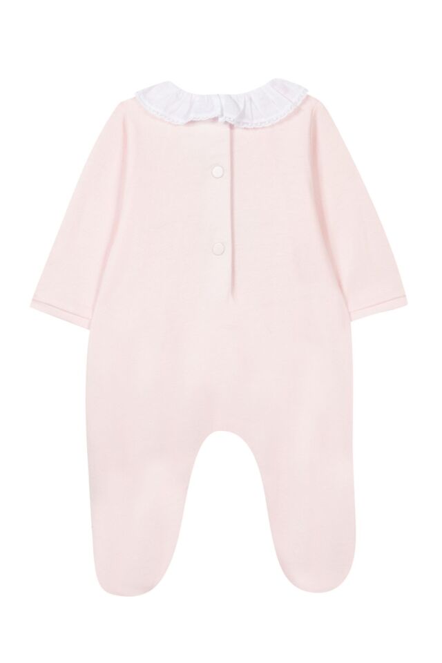 İnce Arkadan Açılan Tulum Soft pembe - 3M