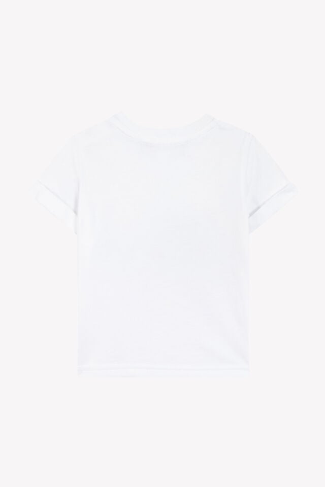 paten baskılı kısa kollu T-SHIRT Spicy orange - 18M