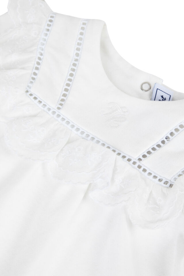 UZUN KOLLU T-SHIRT Ekru - 6M