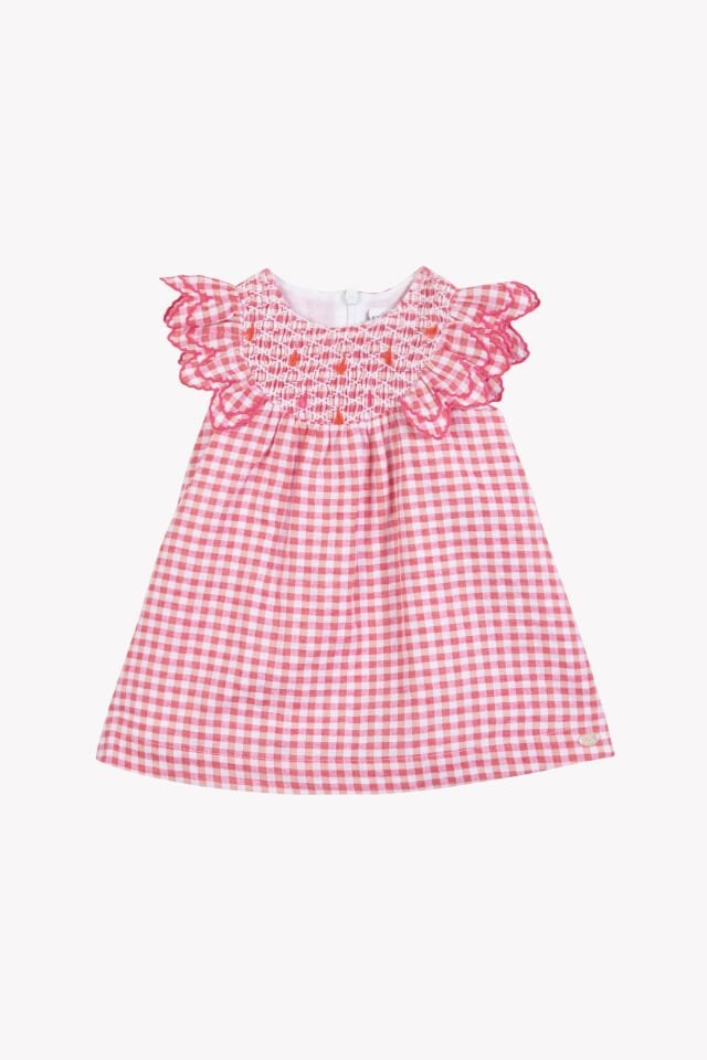 pötükareli coton Elbise Bougainvillier - Begonvil - 3Y