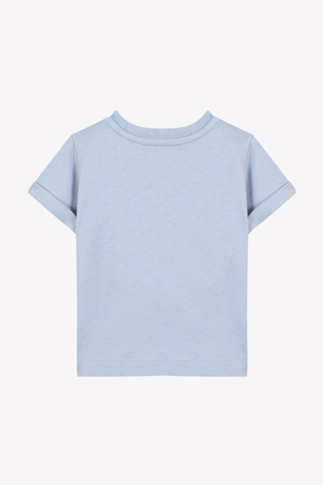 surf baskılı kısa kollu T-SHIRT Bleu électrique - 2Y