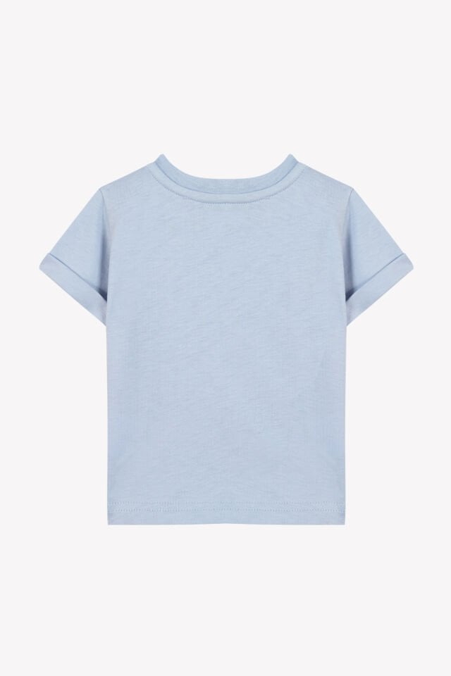 surf baskılı kısa kollu T-SHIRT Bleu électrique - 4Y