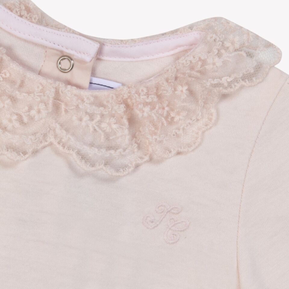 Dantel Yakalı Body Soft pembe - 2Y