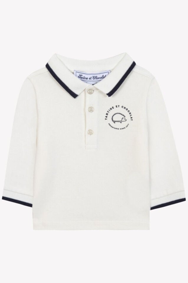 Polo T-shirt Ekru - 9M