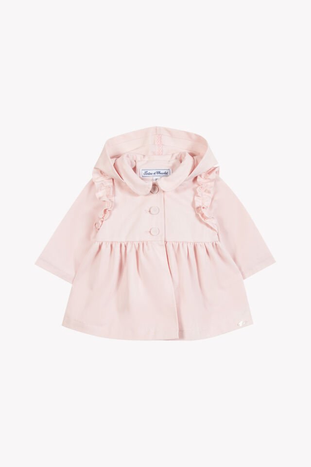 Kapüşonlu Trenchcoat Rose pâle - Soft pembe - 1Y