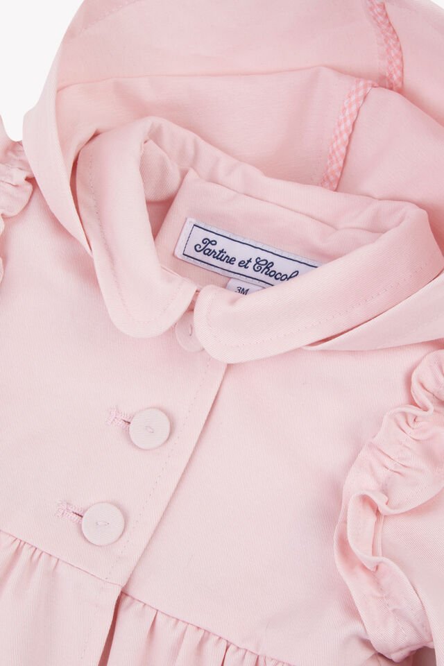 Kapüşonlu Trenchcoat Rose pâle - Soft pembe - 1Y