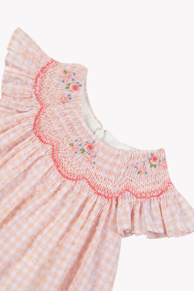 kısa kollu Coton Elbise Rosée - Pembe - 1Y