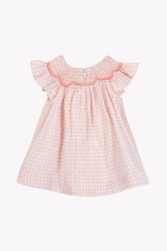 Kısa Kollu Coton Elbise Rosée - Pembe - 3M