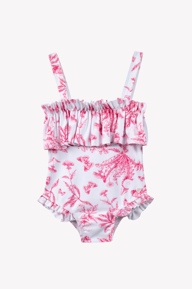 çiçek desenli MAYO Hibiscus - 4Y