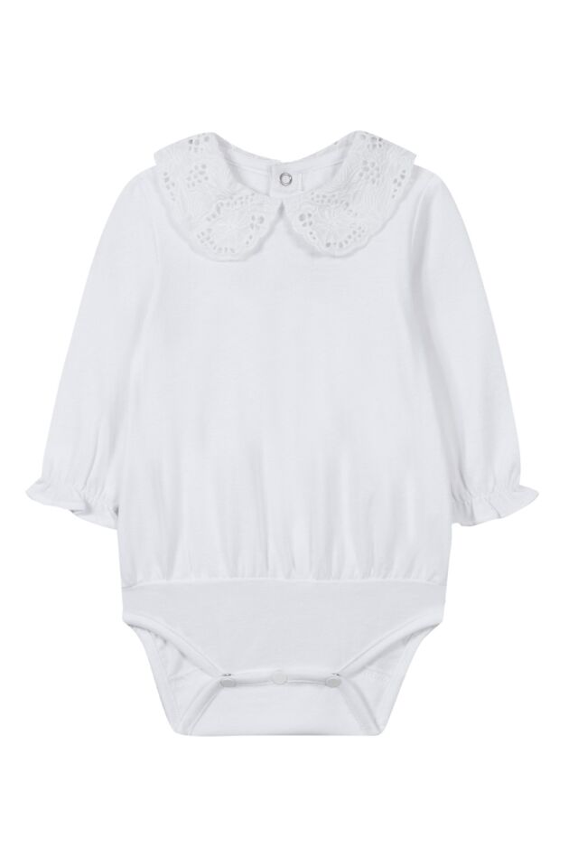 geniş dantel yakalı BODY Beyaz - 18M