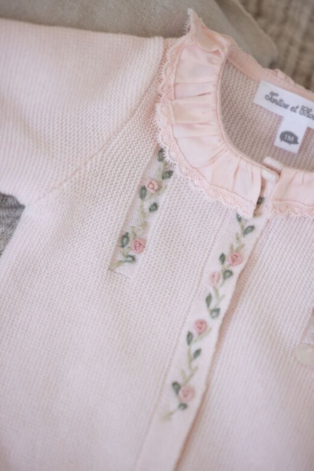 Triko Combilongue Rose pâle - 3M