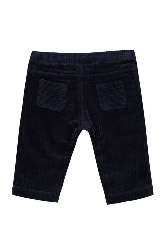 Kadife Pantalon Lacivert - 9M