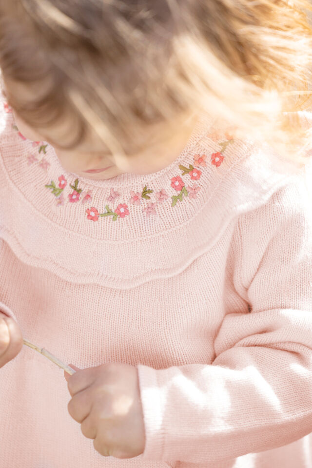 Triko Elbise Soft Pembe - 3Y