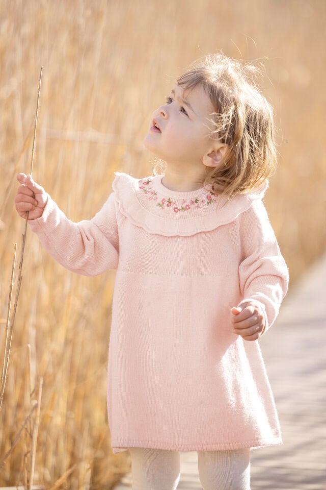 Triko Elbise Soft Pembe - 6M