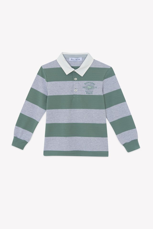 uzun kollu Polo T.Shirt Kaki - 6Y
